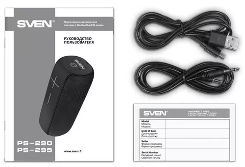 cumpără Boxă portativă Bluetooth Sven PS-290 Black în Chișinău 