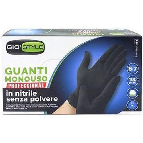 купить Аксессуар для дома GioStyle 51559 Перчатки нитриловые Gloves черные разм.S, 100шт в Кишинёве 