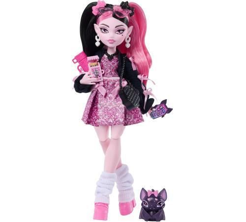 купить Кукла Mattel JHK29 Monster High, Draculaura cu liliac de companie в Кишинёве 