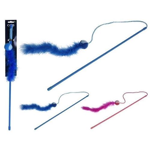 cumpără Jucărie pentru pisici și câini Promstore 42785 Игрушка для кошек Cats Удочка с пером 57сm în Chișinău 