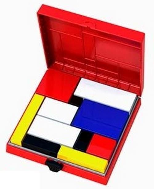 купить Головоломка Eureka 473553 Ah!Ha Mondrian Blocks -Red Edition в Кишинёве 