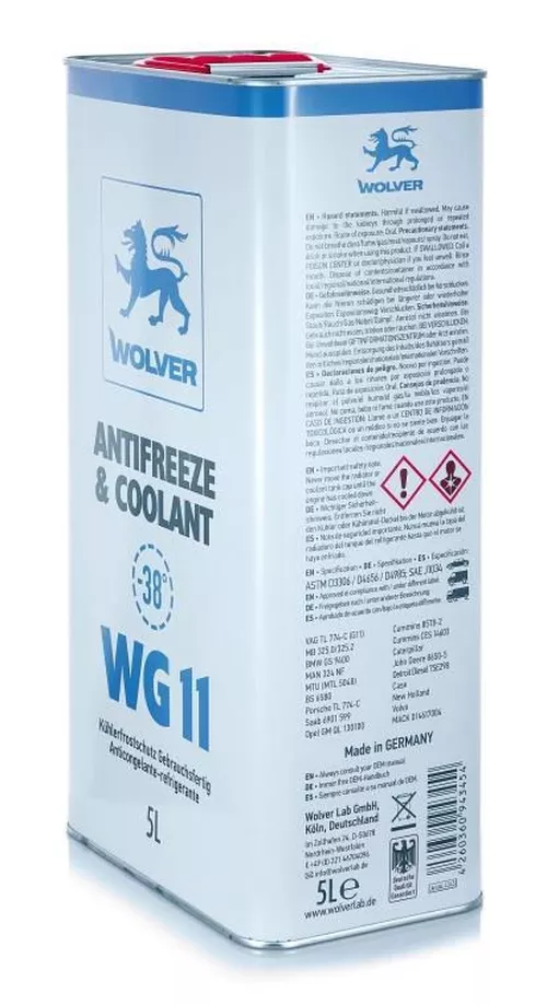 купить Антифриз Wolver WG11 (Blue) 5L ж/б в Кишинёве 