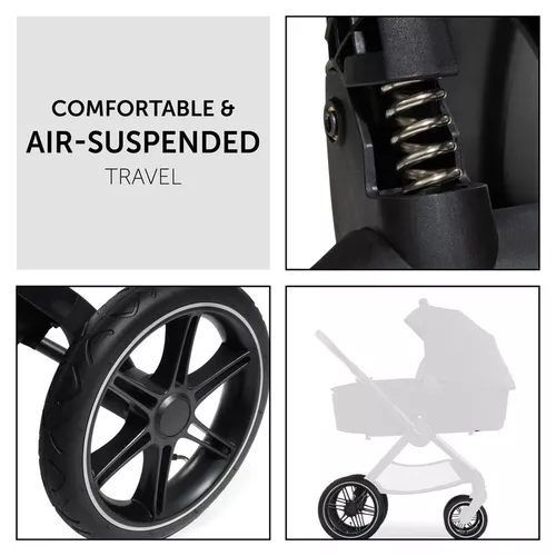купить Детская коляска Hauck Carucior 2in1 Walk N Care Air Set Black в Кишинёве 