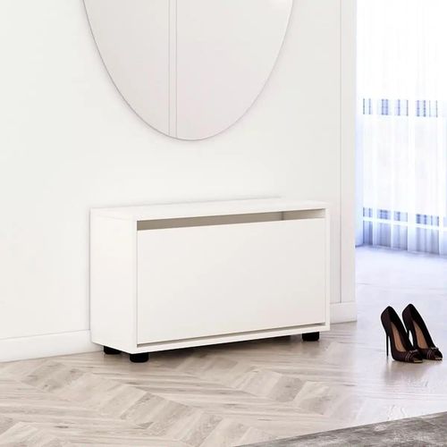 купить Полка для обуви Mobildor-Lux Leo 70x27x47H cm White в Кишинёве 