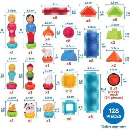 cumpără Set de construcție Battat BT3072Z Bristle Blocks in cutie, 113piese, 2017D în Chișinău 