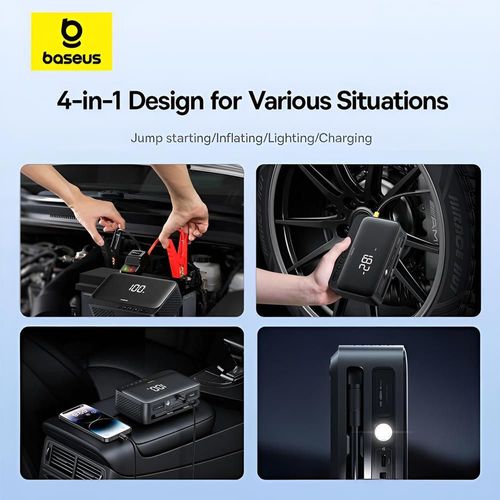 cumpără Încărcător acumlator auto Baseus C00245902111-00 4-in-1 600A Super Energy Series, Black în Chișinău 