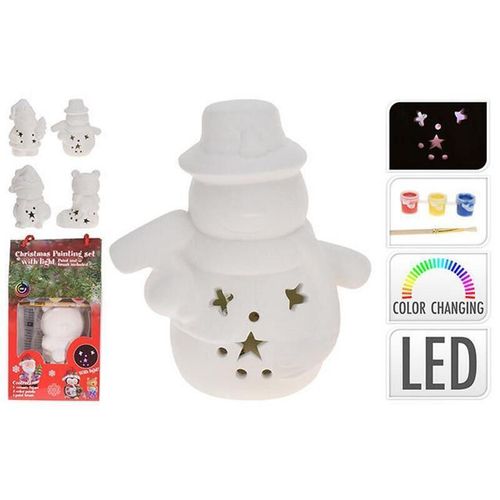 купить Набор для творчества Promstore 12697 Набор креативный LED (фигурка-керамика, краски, кисточка)12cm в Кишинёве 