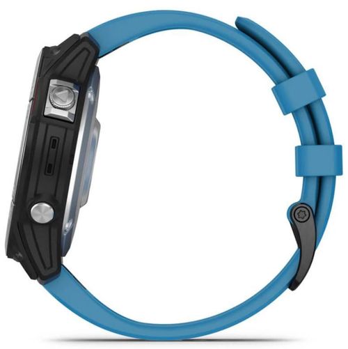 cumpără Ceas inteligent Garmin quatix® 7 Standard Edition, Cyan Blue Silicone Band (0100254061) în Chișinău 