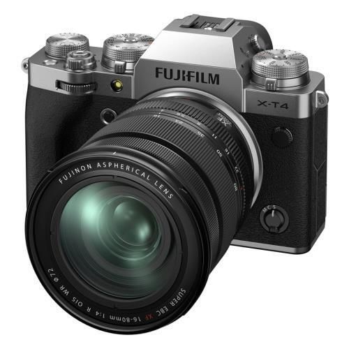 купить Фотоаппарат беззеркальный FujiFilm X-T4 silver/XF16-80mm Kit в Кишинёве 