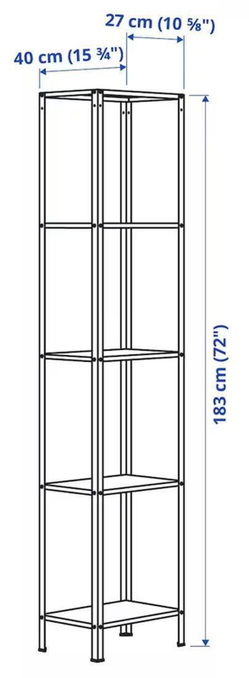 купить Декор Ikea Hyllis interior/exterior 40x27x183 (Gri) в Кишинёве 