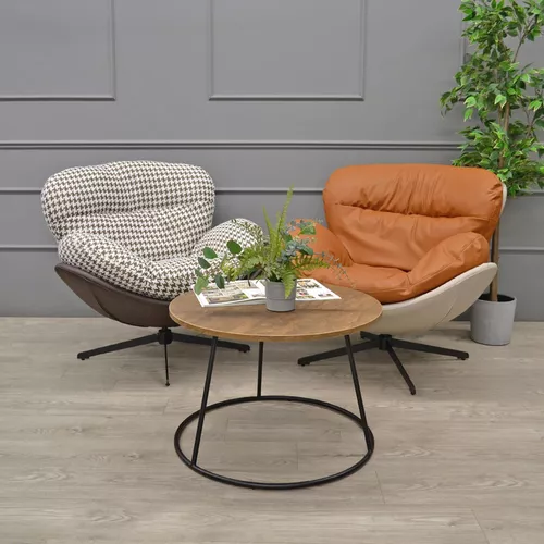 купить Офисное кресло Deco EUFORIA Brown/White в Кишинёве 