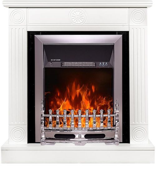 cumpără Șemineu electric ArtFlame Donald & Galileo silver, 865x820x250 mm, Alb în Chișinău 