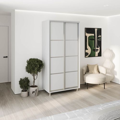 cumpără Dulap my-STYLE C10H0T01AM04-U11, 100x200, серый în Chișinău 