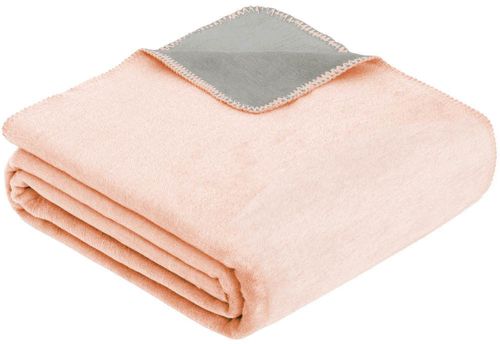 cumpără Textile de casă Ibena 2340/581 Uni Decke Double Face Dublin Pink/grey în Chișinău 