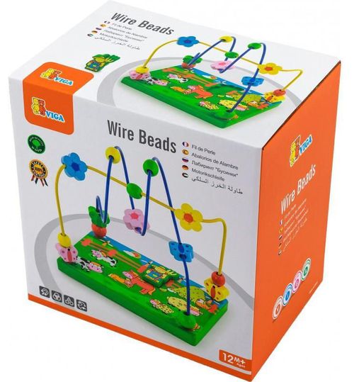 купить Игрушка Viga 59664 Wire Beads Farm в Кишинёве 