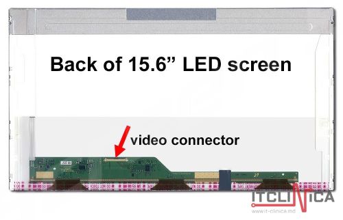 cumpără Display 15.6" LED 40 pins HD (1366x768) Socket Left-Side Glossy LTN156AT05 Samsung în Chișinău 