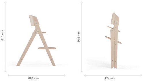 купить Стульчик для кормления Cybex 524000979 Click&Fold All White в Кишинёве 