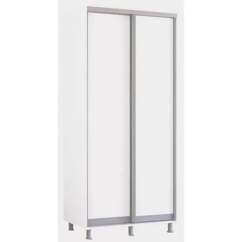 купить Шкаф Mobildor-Lux Раздвижные двери Aron-P из ДСП (110x60x220H см) Белый бриллиант в Кишинёве 