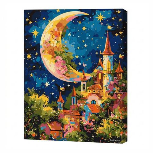 cumpără Tablou pe numere Ideyka KHO5136 40x50cm Eco, Palat printre stele în Chișinău 