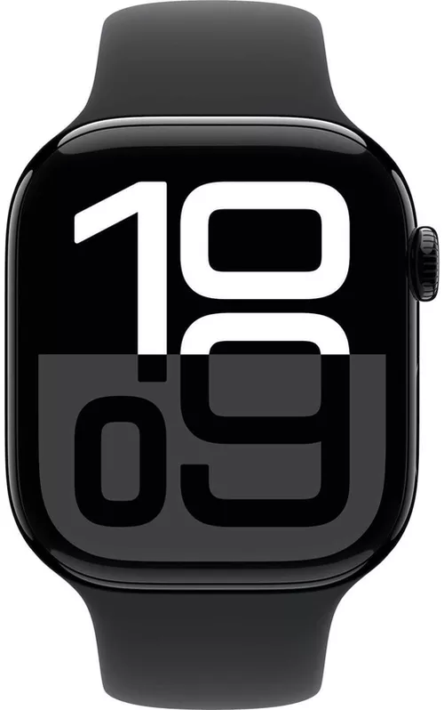 cumpără Ceas inteligent Apple Watch Series 10 GPS 46mm Jet Black Aluminium Case with Black Sport Band - M/L MWWQ3 în Chișinău 