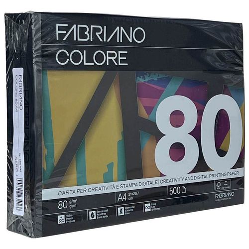 купить Бумага офисная Fabriano Бумага Colore A4, 80г/м2, 500 листов, nero в Кишинёве 