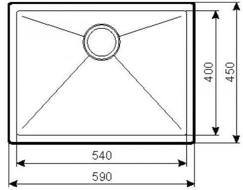 cumpără Chiuvetă bucătărie Helika-AquaSanita ENN100L în Chișinău 