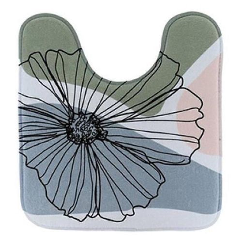 купить Коврик для ванной Tendance 56192 Covoras pentru WC Flowers 45x50cm, microfibra в Кишинёве 