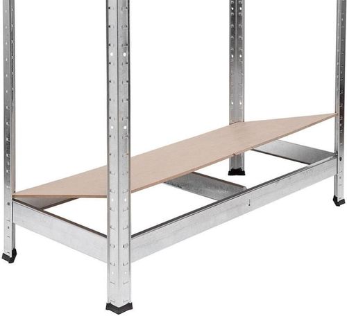 купить Cтеллаж складской Nex Home Raft metalic Budget 1800x700x300mm, 5 nivele MDF, galvanizat в Кишинёве 