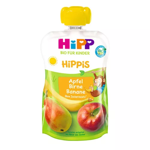 HIPPiS Mar, banana, para (4+ luni) 100 g 