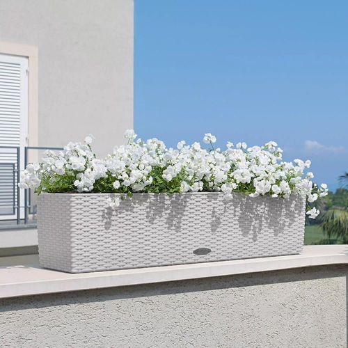 cumpără Ghiveci pentru flori Lechuza Balconera Cottage 80, White în Chișinău 