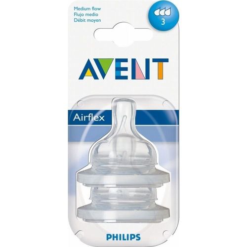 Соска силиконовая Philips AVENT Classic (3+ мес) 2 шт 