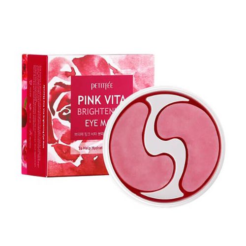 Осветляющие патчи для глаз Petitfee, Pink Vita Brightening Eye Mask, 60 шт 