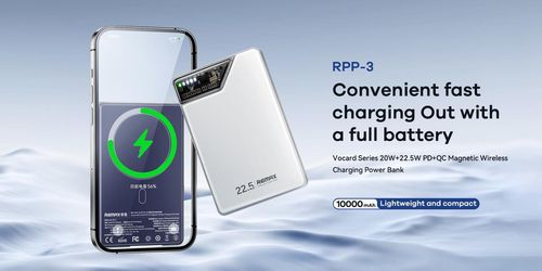 cumpără Acumulator extern USB (Powerbank) Remax RPP-3 10KmAh Wireless 20W+22,5W White în Chișinău 
