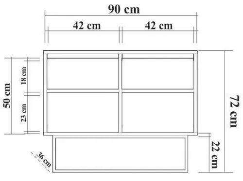 cumpără Comodă Trendy Zuri, 90x72x36cm (GTR001225) în Chișinău 