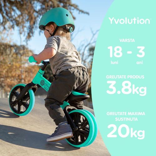 купить Велосипед Yvolution Y Velo Junior зеленый балансировочный велосипед (YV-YT16G2) в Кишинёве 