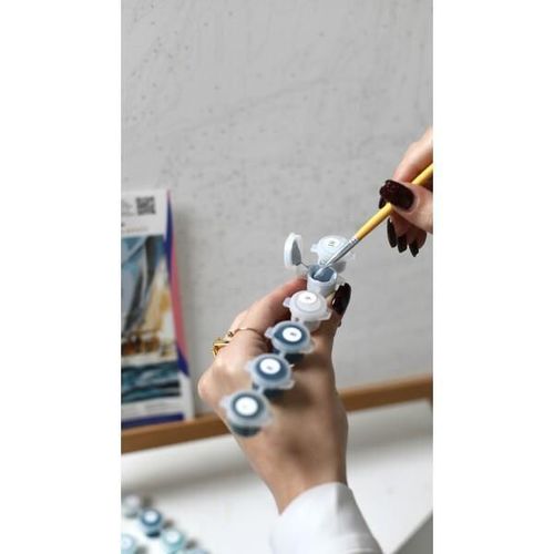 cumpără Tablou pe numere BrushMe BS52394FC 40x50cm (fără cutie) Galop de familie în Chișinău 