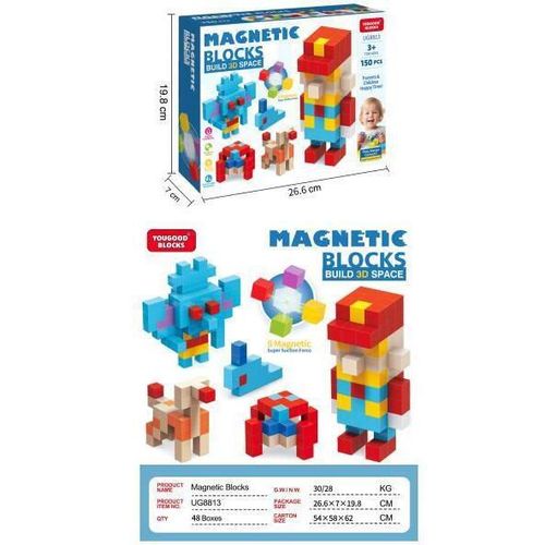 купить Конструктор ToyMall 008675 Constructor magnetic 150pcs в Кишинёве 