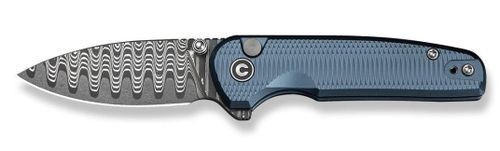 купить Нож походный Civivi C20052F-DS1 Mini Shakan, mâner aluminiu albastru, Button Lock в Кишинёве 