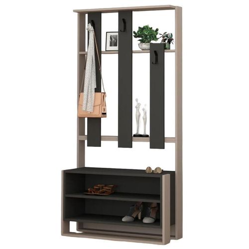купить Мебель для прихожей Trendy Chester Light Mocha, Antracit, 90x180x36cm (GTR001329) в Кишинёве 
