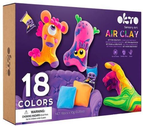 cumpără Set de creație Okto 70151 Set de plastilină ușoară, 18buc în Chișinău 