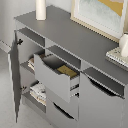 купить Комод MebelStar 1200 LILU 121x40x89 Grey (MBS-1335) в Кишинёве 