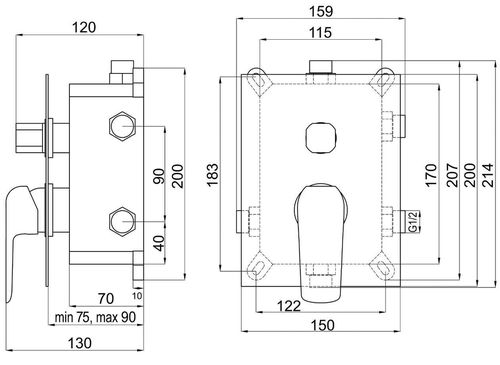 купить Смеситель для душа Ferro TINA BOX38051RX.0 в Кишинёве 