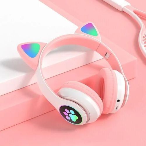 купить Наушники беспроводные Essa STN28-1 Căști Bluetooth Cat Ear (urechi luminiscente) в Кишинёве 