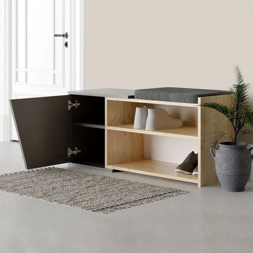 cumpără Raft pentru încălțăminte Hanah Home Fiona Oak Anthracite în Chișinău 