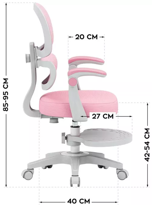cumpără Fotoliu de birou Mark Adler Junior 4.4 Pink în Chișinău 