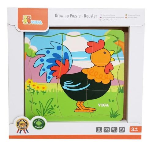 cumpără Puzzle Viga 50113 Grow-up Puzzle Rooster în Chișinău 