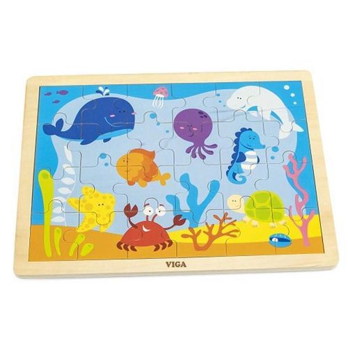 cumpără Puzzle Viga 50200 24 pcs Puzzle Ocean în Chișinău 