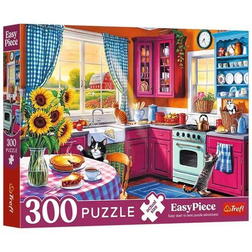 cumpără Puzzle Trefl 23102 Puzzle 300. Easy Piece: Dimineața în bucătărie în Chișinău 