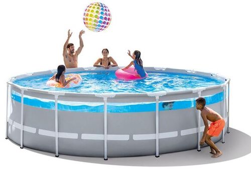 cumpără Piscină cu cadru Intex 26722 PRISM FRAME CLEARVIEW 427x107cm, 12706L, cadru metalic în Chișinău 