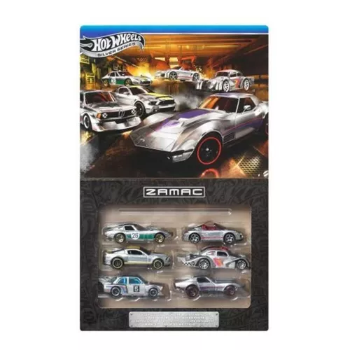 cumpără Mașină Hot Wheels JLB26 Set de 6 mașini Silver Zamac în Chișinău 